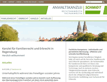 Tablet Screenshot of kanzleischmidt.de